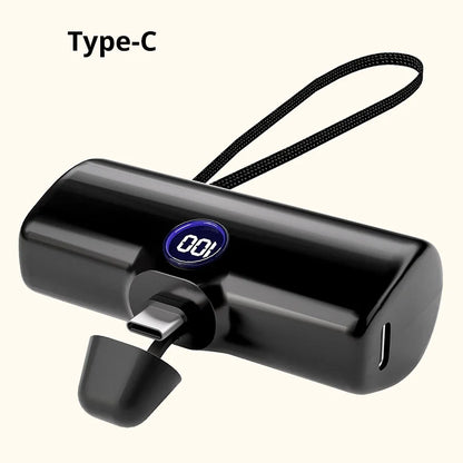 Mini 5000mAh Fast Charging Power Bank with LED Digital Display